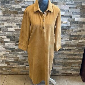 Vermon COUNTRY STORE Mustard Corduroy Button-Up Shirt